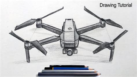 How To Draw Drone Step By Step Very Easy Youtube