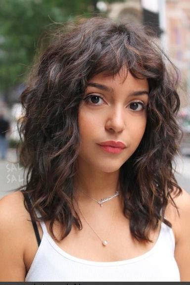 3 medium length curly hair; Proof That Curly Hair Girls Can Wear Bangs Too - Southern ...