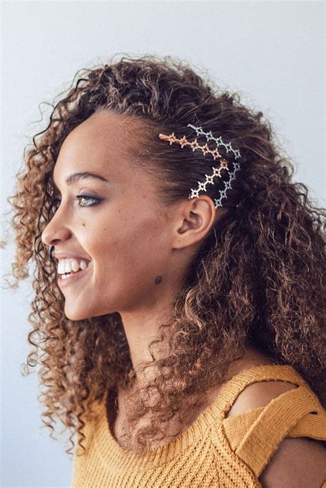 What i did is i already curled the majority of the hair. Starburst Metal Bobby Pins in 2020 | Curly hair styles ...