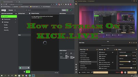 How To Setup Obs Streamlabs To Stream On Kick Youtube