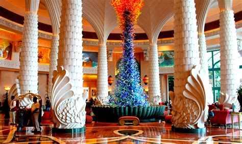 Atlantis Hotel Dubai From Inside And Aquaventure Park Video