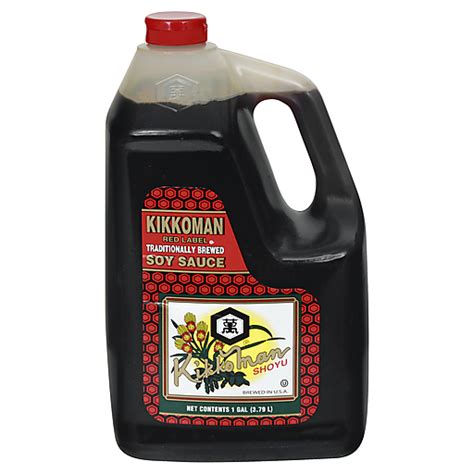 Kikkoman Traditionally Brewed Soy Sauce 1 Gal Jug Shop Super Bear Iga