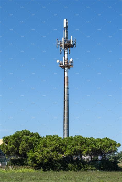 5g Antenna Outside The City Gsm Ant Stock Photo Containing Tower And 5g