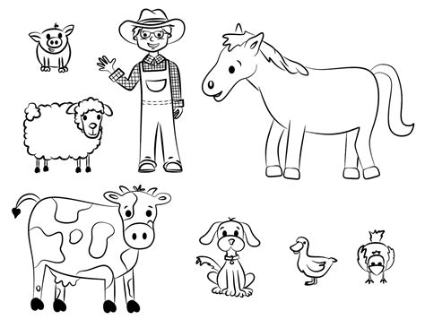 Free Printable Farm Animal Coloring Pages For Kids