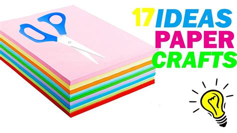 How To Make Paper Things Diy Paper Craft Ideas Youtube