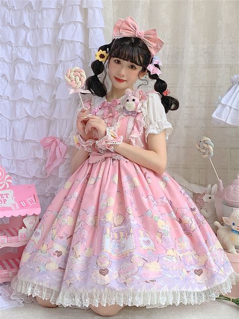 Dessert Cart In Amusement Park Sweet Lolita Dress Jsk