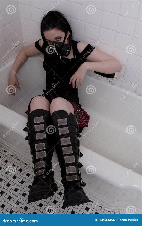 In The Bath Stock Photo Image Of Latex Insane Psychotic