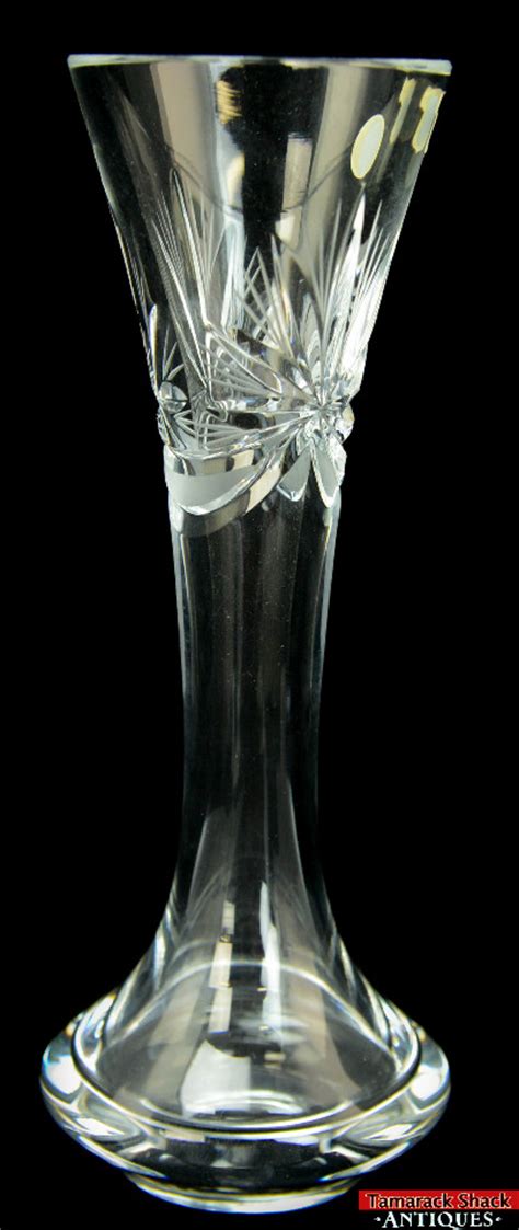 The oldest glass products come from ancient egypt. Vintage Bohemia Lead Crystal Vase Hand Cut Sklo Czech ...