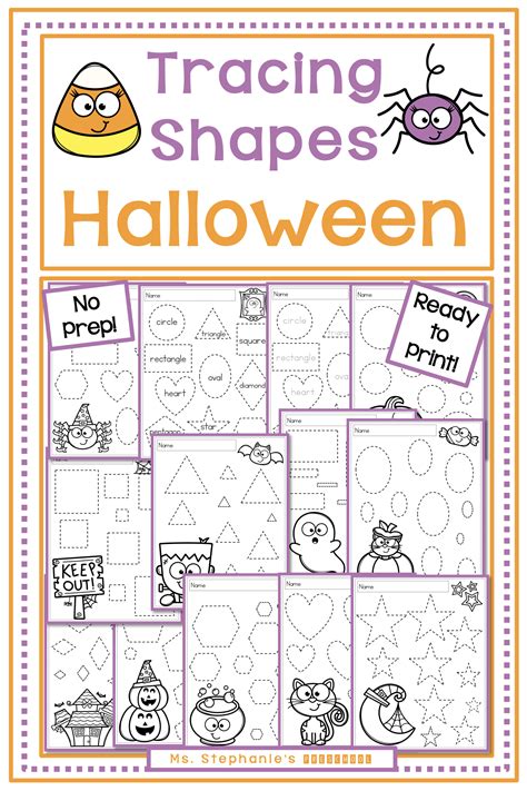 These Halloween No Prep Tracing Pages Are Ready To Print Work On Fine