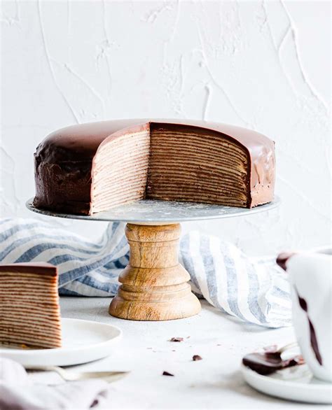 Chocolate Crepe Layer Cake Recipe The Feedfeed
