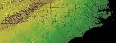 Map Of North Carolina Topography Online Maps And