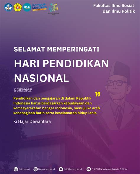 Selamat Memperingati Hari Pendidikan Nasional! — Fakultas Ilmu Sosial
