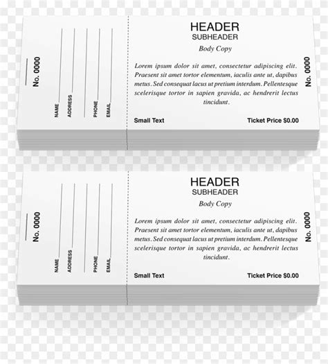 Raffle Ticket Template Png Files Svg Png Ai Dxf Frikilo Quesea