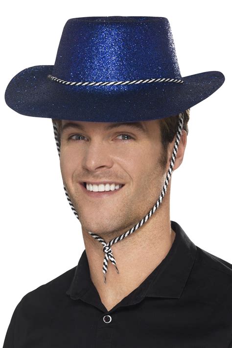 Glitter Cowboy Hat Blue