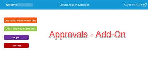 Cloud Creation Manager Demo Approvals Youtube