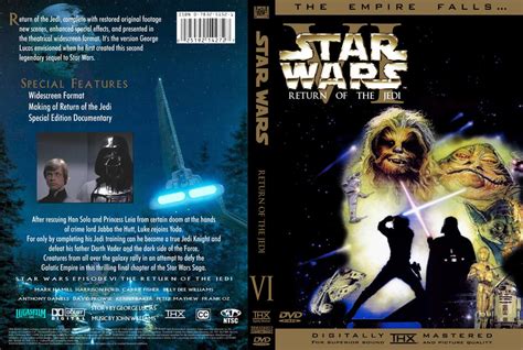 Star Wars Return Of The Jedi Movie DVD Custom Covers 211sw Rotj