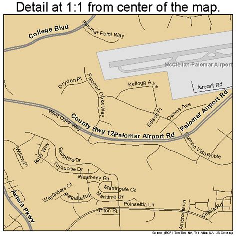 Carlsbad California Street Map 0611194