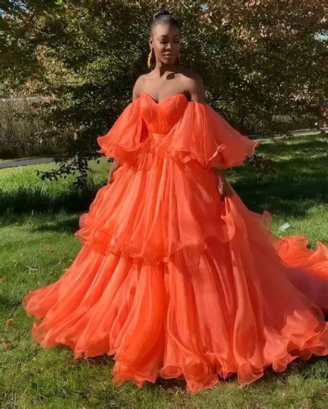 Best Orange Dress Ideas You Will Totally Love Orange Prom Dresses