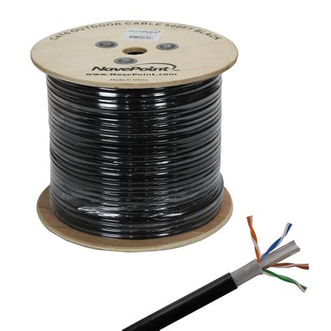 Navepoint Cat6 Outdoor Direct Burial Rated 500ft Solid Conductor