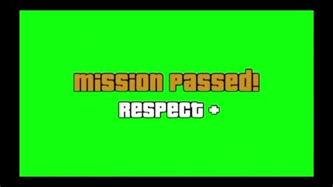 Mission Passed Green Screen Youtube