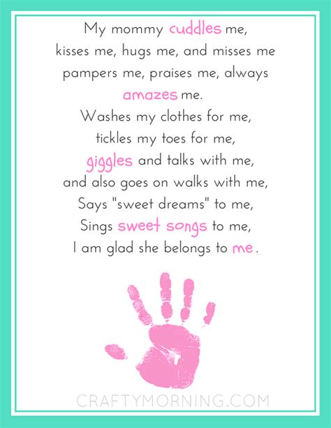 Free Printable Mothers Day Poems