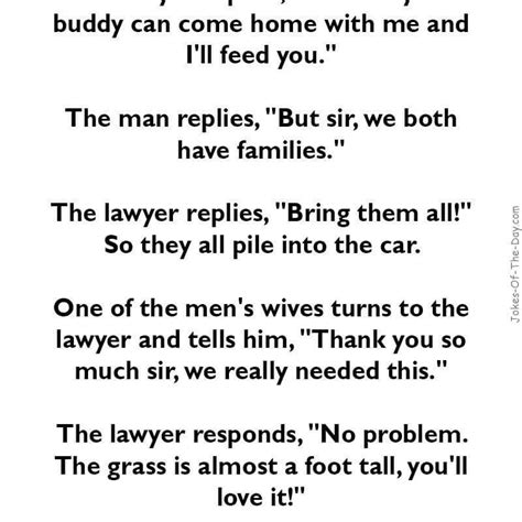 A Wealthy Lawyer Is Driving Down The Road Clean Funny Jokes Lawyer