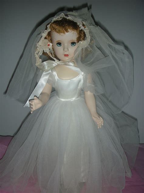 Vintage 1950 S Madame Alexander Hard Plastic Margaret Face Bride Doll From