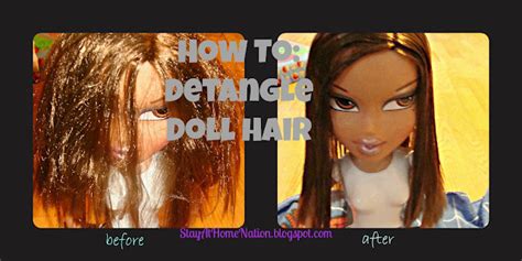 stay at home nation simplify life ~ how to detangle doll hair