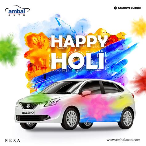 This holi, add colour and glamour to your life. Ambal Auto wishes you