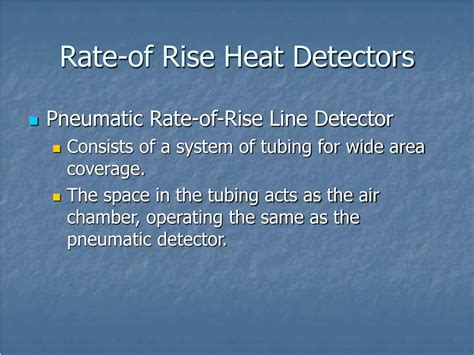 The heat detector uses a state of the art heat element combined with an application specific integrated circuit (asic) to provide quick and accurate detection of fires. PPT - Fire Detection, Alarm, and Suppression Systems ...