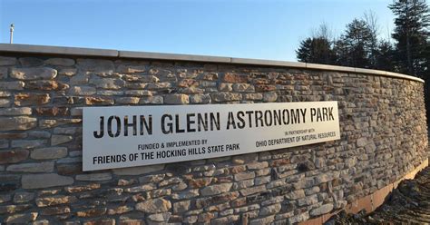 Oh Honors Space Icon John Glenn With An Astronomy Park Named For Him