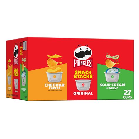Pringles Potato Crisps Chips Variety Pack Lunch Snacks Office And