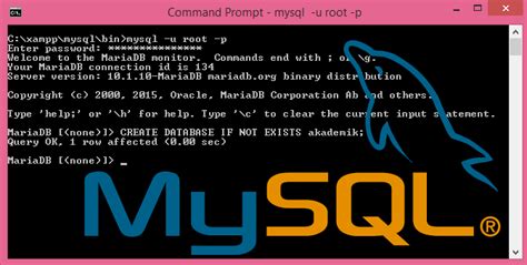 Cara Menjalankan MySQL Server Serta Membuat Database Sederhana