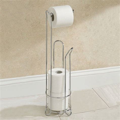 Provides convenient access to toilet paper, including standard and jumbo sized rolls, and the integrated holder offers storage for up to three extra rolls. Electroplating Stainless Steel Toilet Paper Holder ...