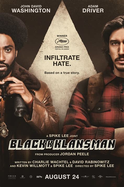 International Poster To Spike Lees Blackkklansman Read