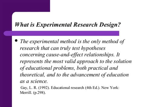 Example of experimental research (pmsa). Experimental research