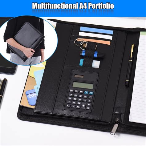 Multifunctional Professional Business Portfolio Padfolio Folder