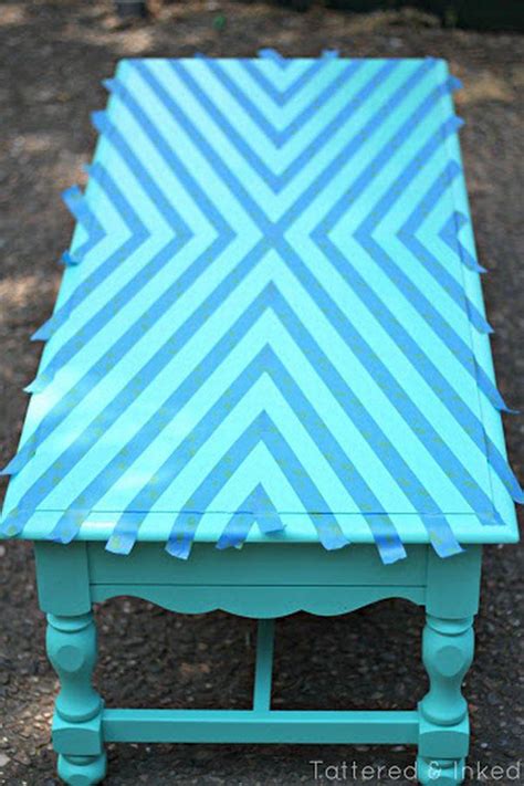 Creative Diy Painted Furniture Ideas Hative Coffee Table Makeover