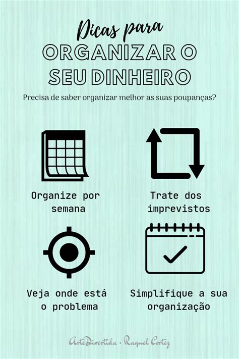 Dicas Para Organizar As Suas Finan As Dicas Organizar Planner