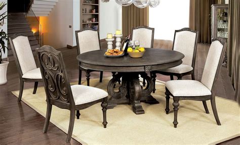Arcadia Round Dining Room Set | 60 round dining table, Round dining room sets, Round dining room