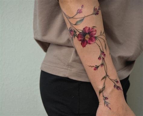 Flower Vine Tattoos Tattoos For Women Flowers Sleeve Tattoos For
