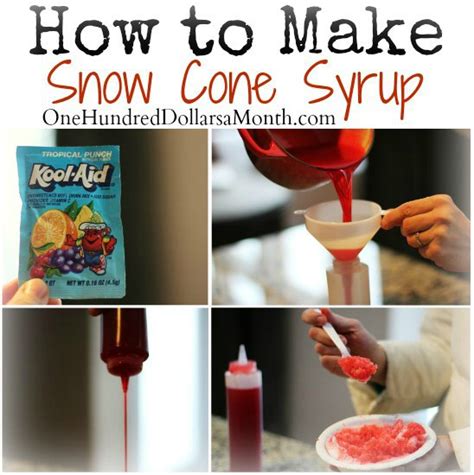Recipe How To Make Snow Cone Syrup One Hundred Dollars