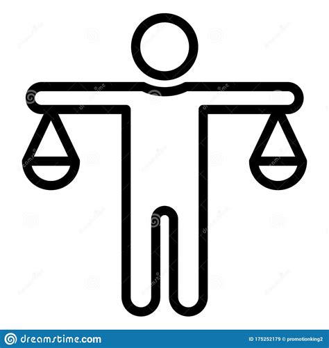 Balance Equal Opportunities Vector Icon Which Can Easily Modify Stock