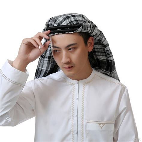 Fashion Muslim Shemagh Agal Men Islam Arabic Hijab Islamic Scarf