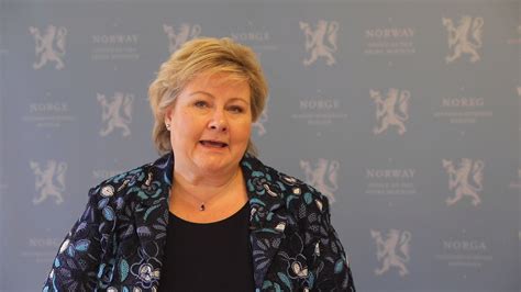 Statsminister Erna Solberg Gratulerer Klar Tale Lettlestavisa Klar