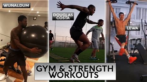 Football Players Strength And Gym Workouts 💪 Home Workout Routines