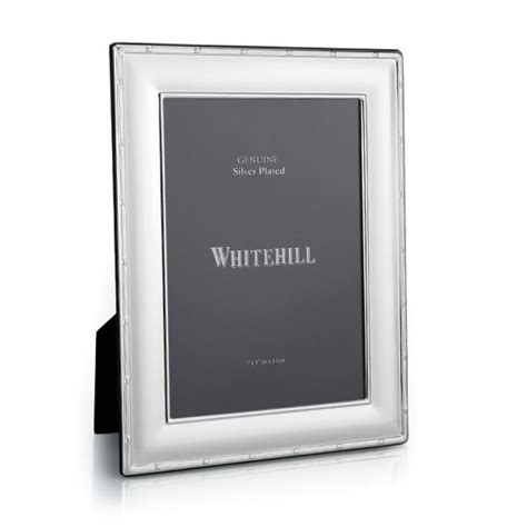 Whitehill Frames Ep Reed And Ribbon Frame 13cm X 18cm Whitehill Silver