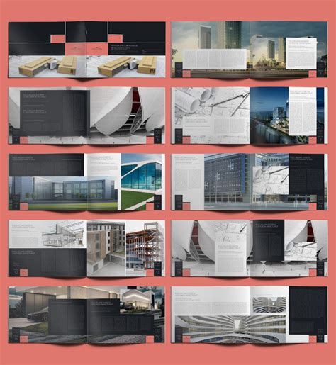 Hyper Architecture Portfolio A4 Landscape For Indesign
