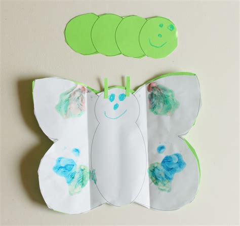 Caterpillar Into Butterfly Craft For Kids Cutesy Crafts