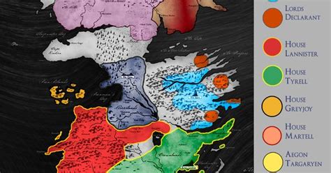 Spoilers Latest Map Of Westeros Westeros Map Westeros Political Map